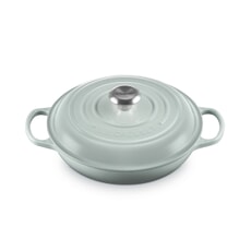 Le Creuset Signature Cast Iron 26cm Shallow Casserole Sea Salt