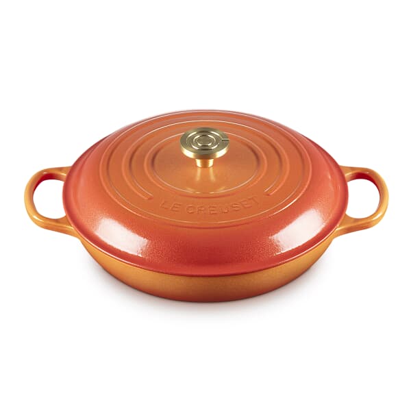 Le Creuset Flamme Doree Volcanic 30cm Shallow Casserole