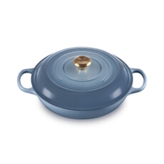 Le Creuset Signature Cast Iron 30cm Shallow Casserole Chambray