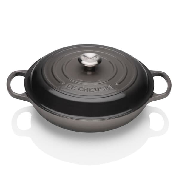 Le Creuset Signature Cast Iron 30cm Shallow Casserole Flint
