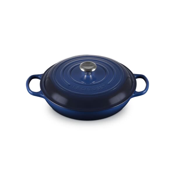 Le Creuset Signature Cast Iron 30cm Shallow Casserole Lapis