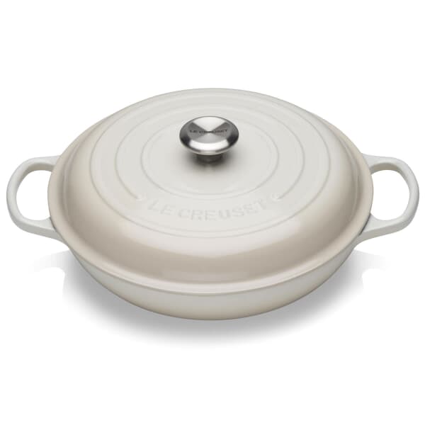Le Creuset Signature Cast Iron 30cm Shallow Casserole Meringue