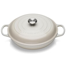 Le Creuset Signature Cast Iron 30cm Shallow Casserole Meringue