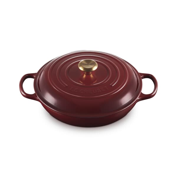 Le Creuset Signature Cast Iron 30cm Shallow Casserole Garnet