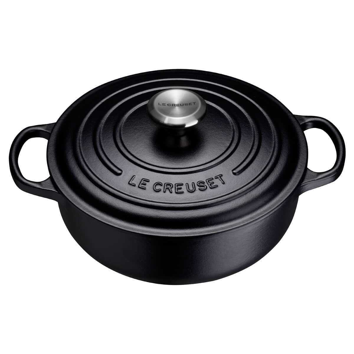 LE CREUSET 鋳鉄鍋 24cm 黒 Le Creuset Signature Cast Iron 24cm Sauteuse Satin Black