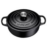Le Creuset Signature Cast Iron 24cm Sauteuse Satin Black