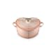Le Creuset Cast Iron 20cm Heart Casserole With Heart Shaped Knob Peche