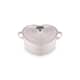 Le Creuset Cast Iron 20cm Heart Casserole With Heart Shaped Knob Shell Pink