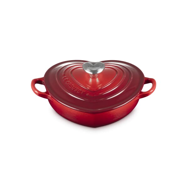 Le Creuset Cast Iron Heart Shaped Dish 20cm Cerise