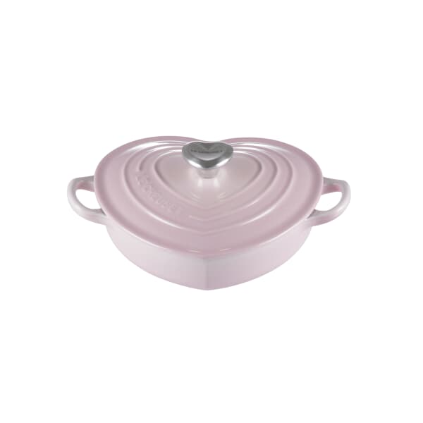 Le Creuset Cast Iron Heart Shaped Dish 20cm Shell Pink