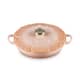 Le Creuset Signature Cast Iron Petal Shallow Casserole 26cm Peche