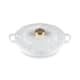 Le Creuset Signature Cast Iron Petal Shallow Casserole 26cm Cotton