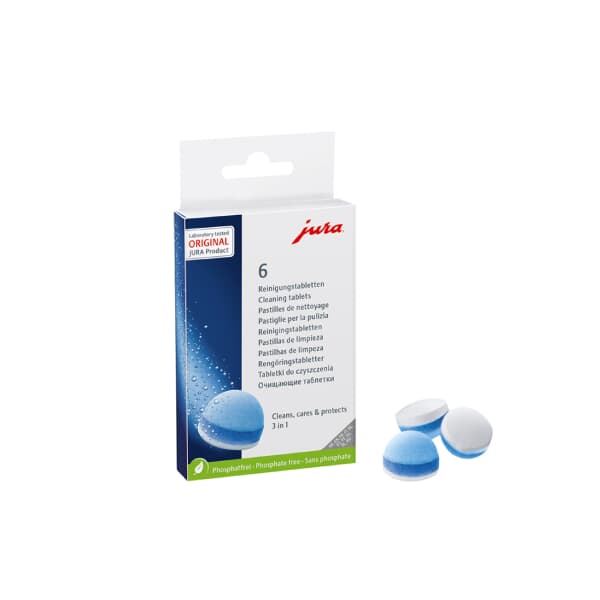 Jura 3 Phase Cleaning Products 6 Pack