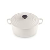 Le Creuset Cast Iron 22cm Round Casserole Creme