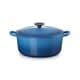 Le Creuset Cast Iron 24cm Round Casserole Marseille Blue