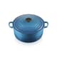 Le Creuset Cast Iron 26cm Round Casserole Marseille Blue