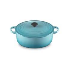 Le Creuset Cast Iron 25cm Oval Casserole Teal
