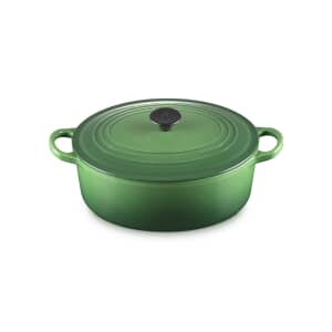 Le Creuset Cast Iron 25cm Oval Casserole Bamboo Green