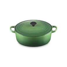 Le Creuset Cast Iron 25cm Oval Casserole Bamboo Green