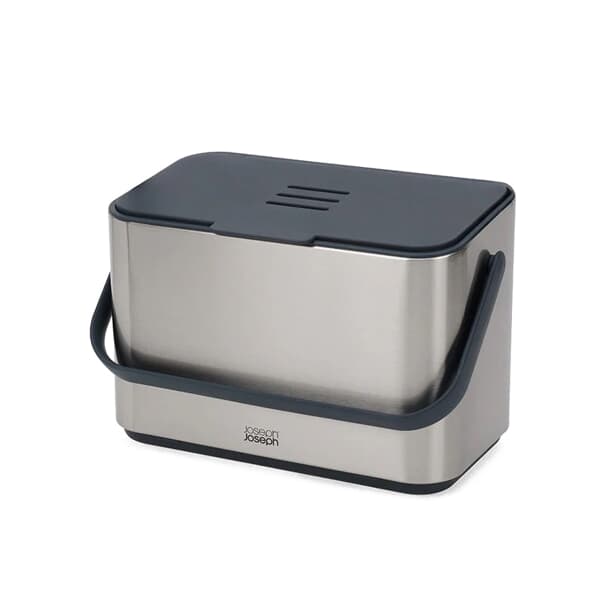 Joseph Joseph Collect 4L Food Waste Caddy Stainless-steel