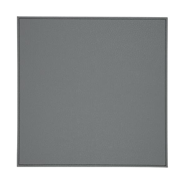 Denby Black Grey Reversable Faux Leather Placemats Set Of 4