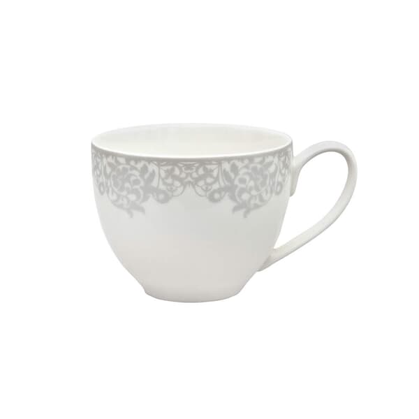 Denby Monsoon Filigree Silver Teacup