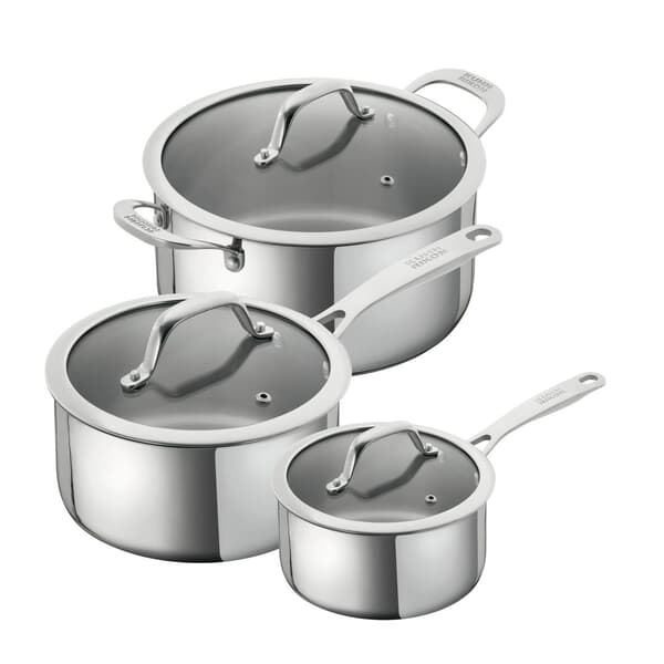 Kuhn Rikon Allround 3 Piece Saucepan And Casserole Set