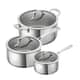 Kuhn Rikon Allround 3 Piece Saucepan And Casserole Set