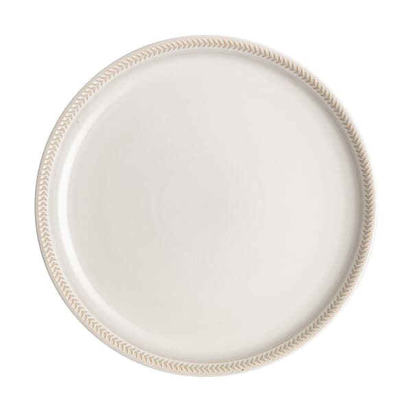 Denby Natural Canvas Textured Dinner Coupe Plate