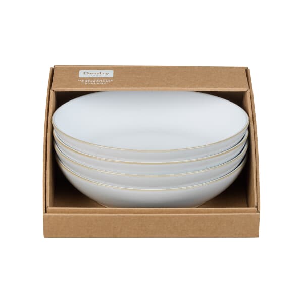 Denby Natural Canvas Pasta Bowls Set Of 4