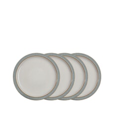 Denby Elements Light Grey Dinner Plates Set Of 4