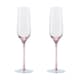Denby Impression Colours Glassware Champagne Flutes (Pink) Set Of 2