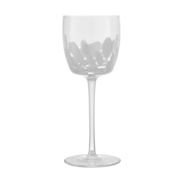 Denby Marbled White Wine Glass Set Of 2