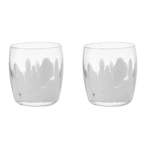 Denby Marbled White Small Tumblers Set Of 2