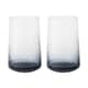 Denby Fluted Blue Large Tumblers Set Of 2