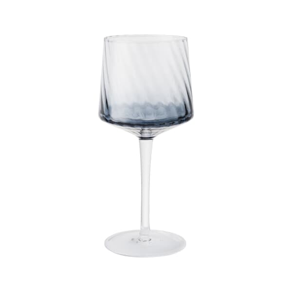 Denby Fluted Imperial Blue Gin Glass Set Of 2