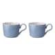 Denby Studio Blue Flint Tea/Coffee Cup Set Of Two