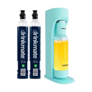 Drinkmate OmniFizz Sparkling Water and Soda Maker With 2x CO2 - Arctic Blue