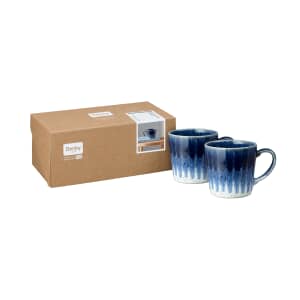 Denby Studio Blue Accent Set Of 2 Mugs