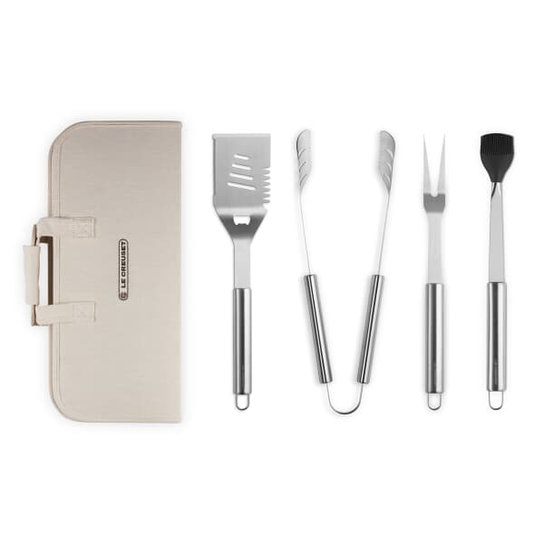Le Creuset BBQ Set Of 4 Tools And Carry Bag