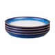 Denby Blue Haze Coupe Dinner Plate Set Of 4