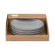 Denby Studio Grey 4 Piece Medium Coupe Plates