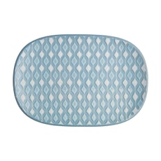 Denby Impression Blue Accent Medium Oblong Platter