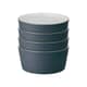 Denby Impression Charcoal Straight Rice Bowl Set Of 4