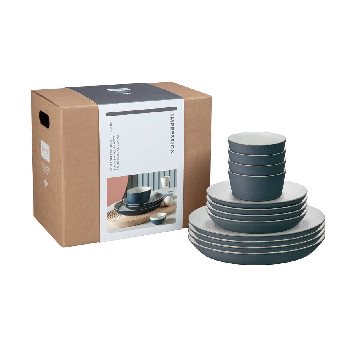 Denby 12 2024 piece dinner set