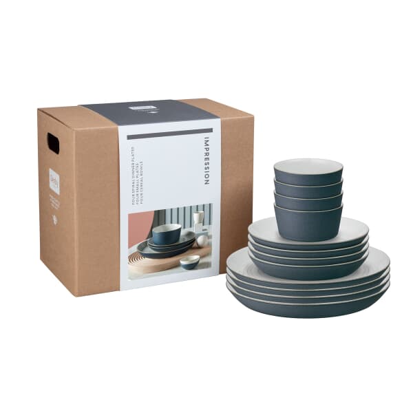 Denby Impression Charcoal 12 Piece Box Set