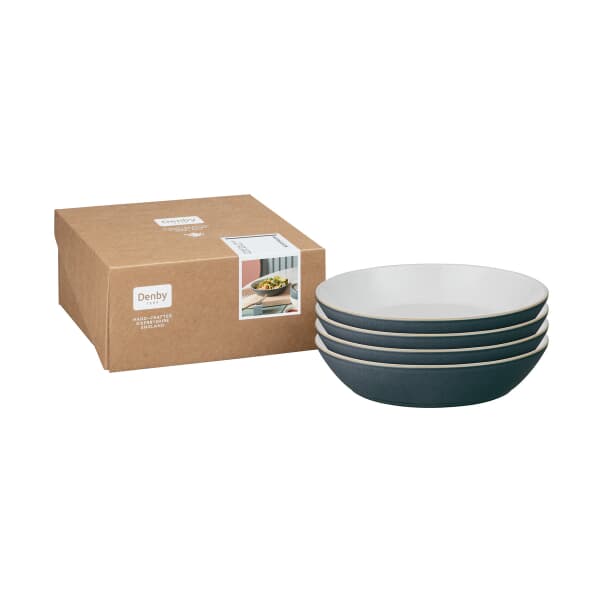 Denby Impression Charcoal Pasta Bowl Set Of 4