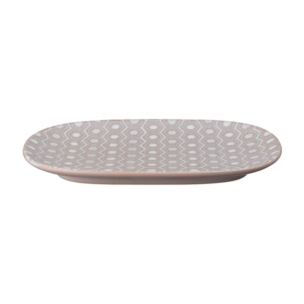 Denby Impression Pink Accent Medium Oblong Plate