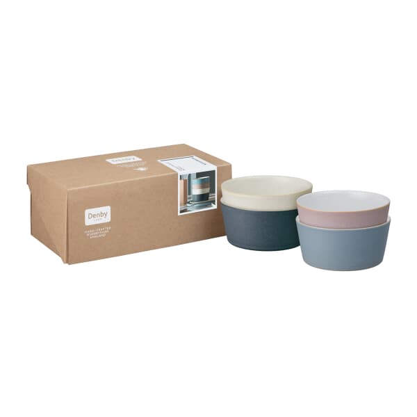 Denby Impression Mixed Set Of 4 Straight Bowls