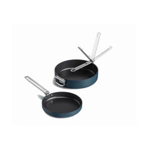 Joseph Joseph Space Folding Handle Ceramic Non-stick 2piece Blue Frying Pan
